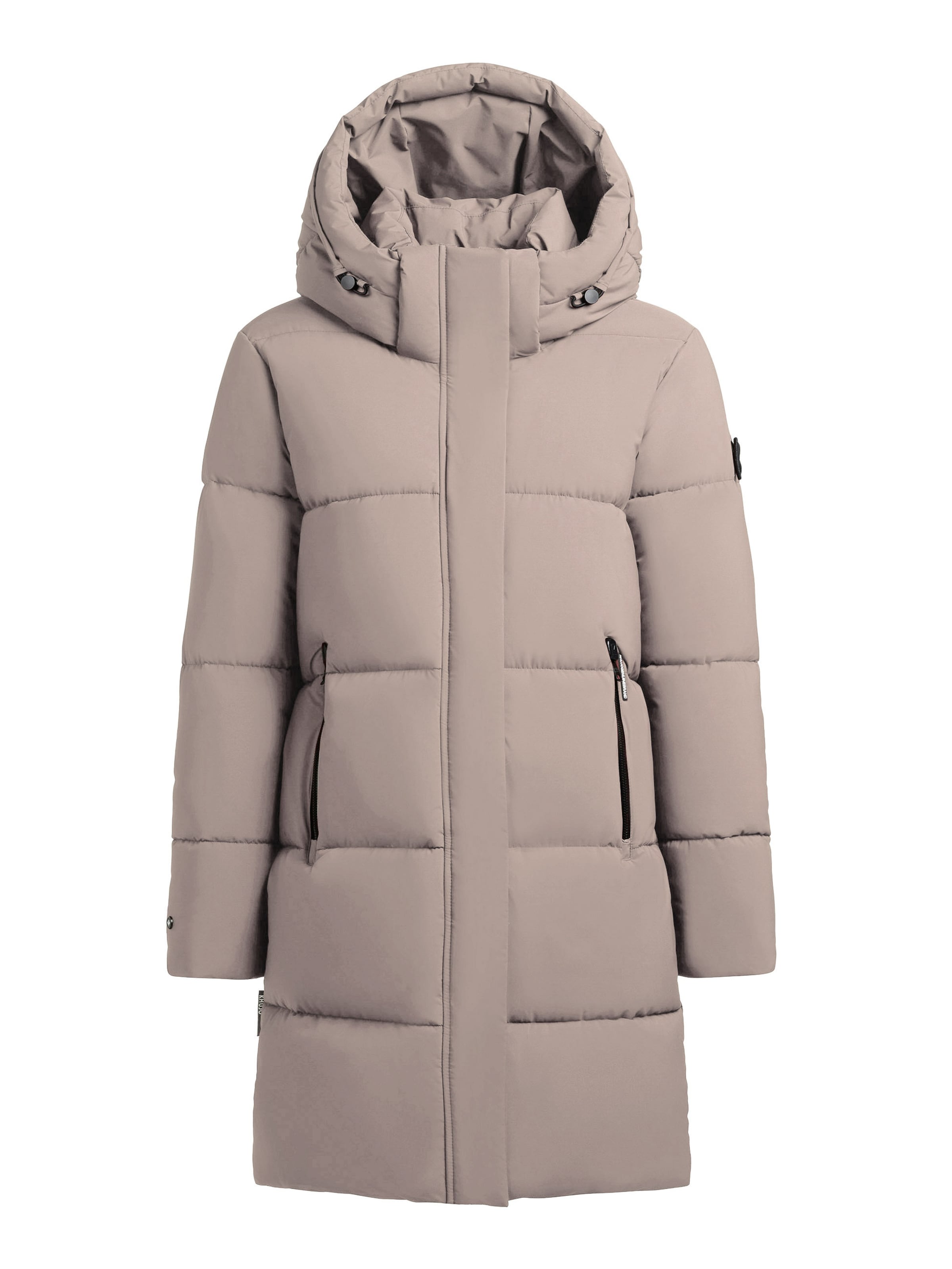 khujo Zimski plašč 'Haya2 Matt' | siva barva: sprednja stran