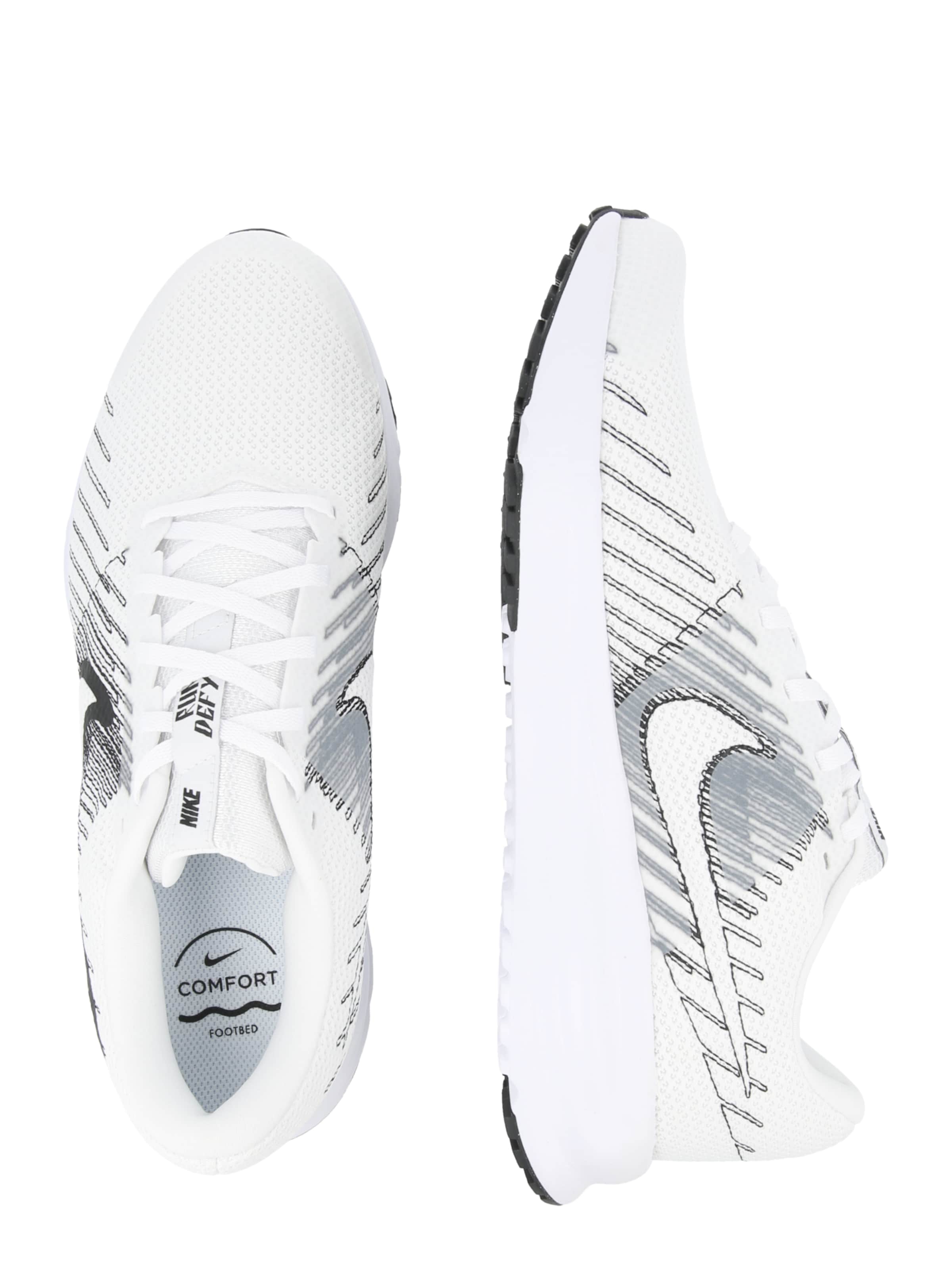 NIKE Loopschoen 'Run Defy' in Wit