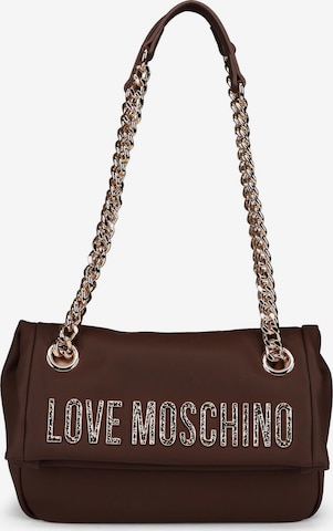 Love Moschino Shoulder bag in Brown: front