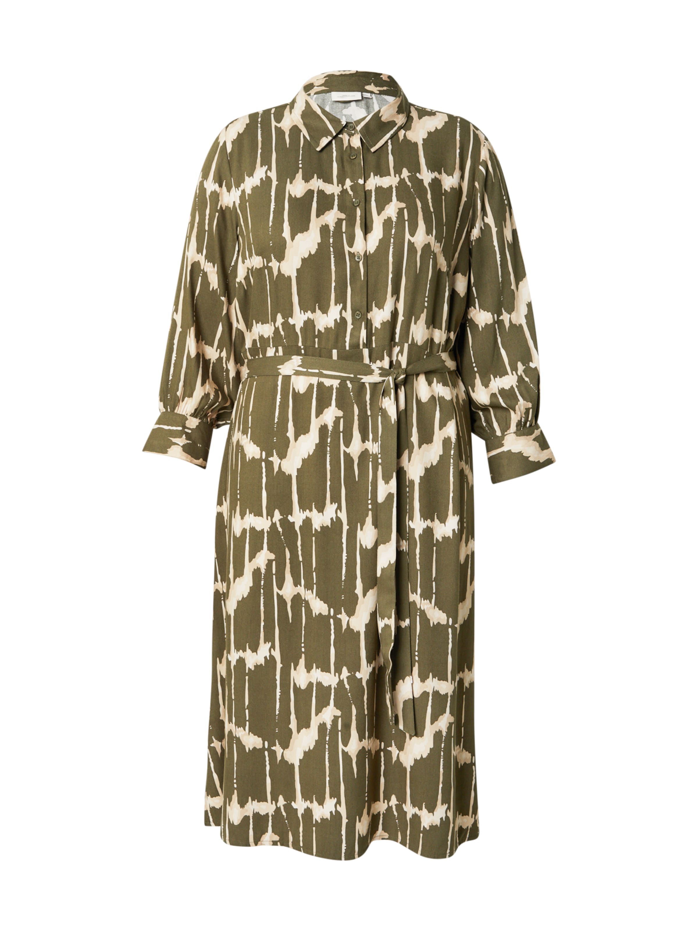 ONLY Carmakoma Obleka 'CARJUNIA' | zelena barva: sprednja stran