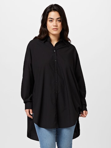 ONLY Carmakoma Blouse 'TIM' in Black: front