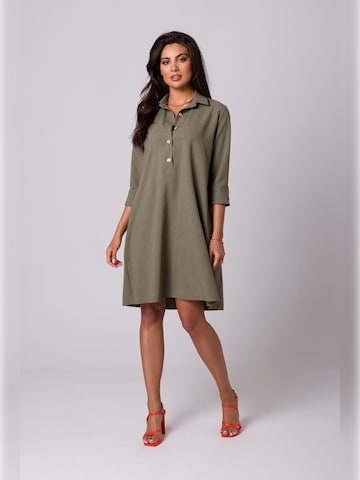 BeWear - Vestido camisero en verde