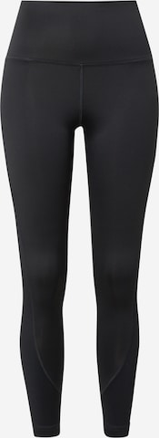 Reebok Skinny Sportbroek in Zwart: voorkant