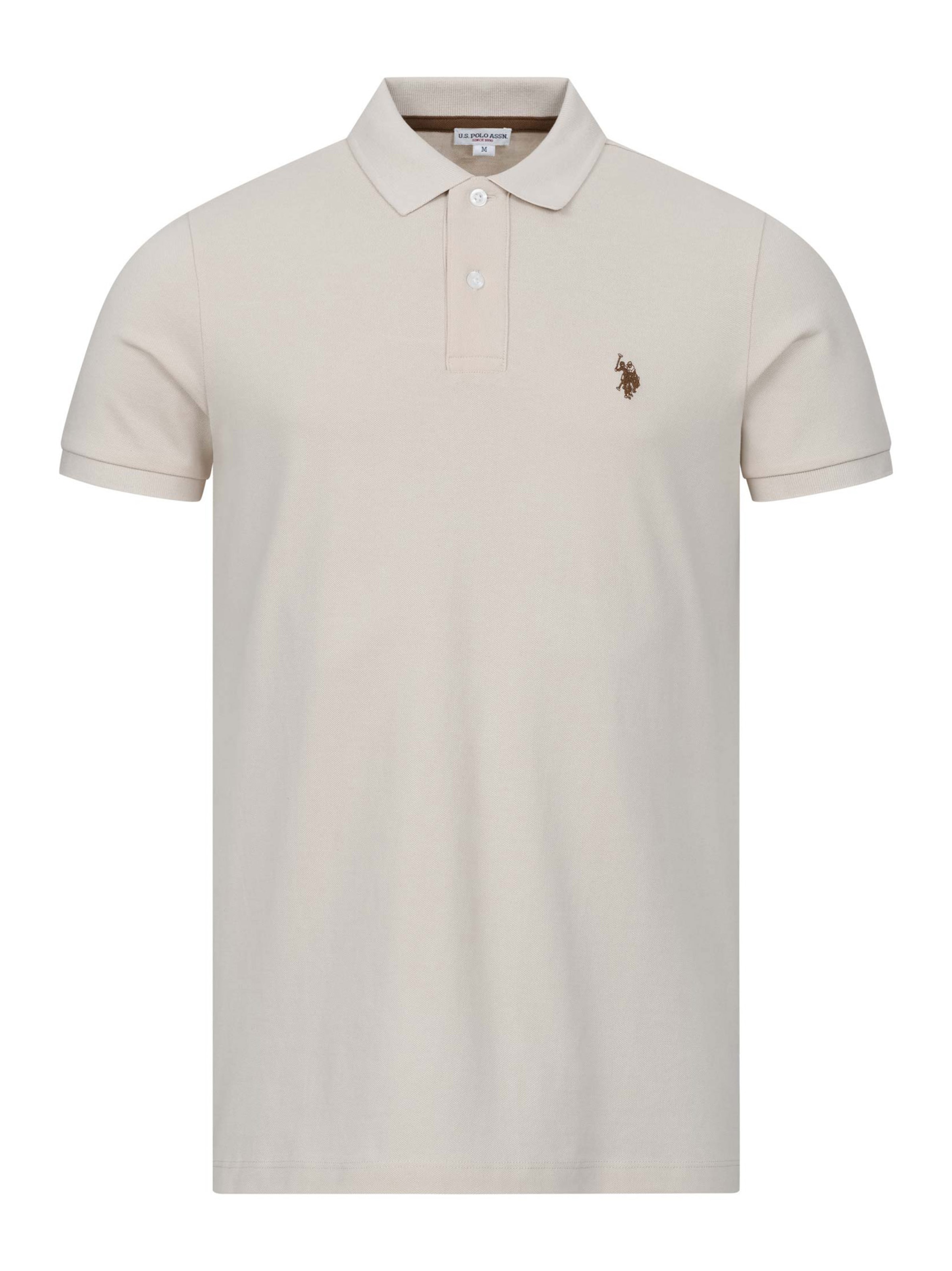 T-Shirt U.S. POLO ASSN. en beige : devant