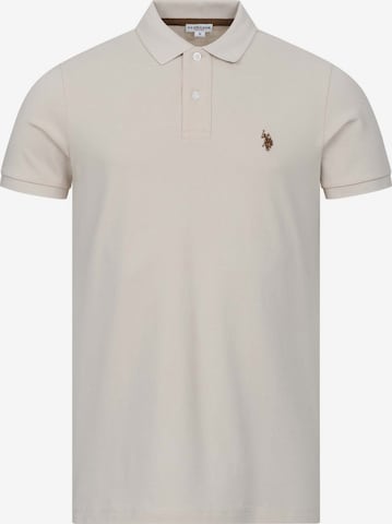 T-Shirt U.S. POLO ASSN. en beige : devant