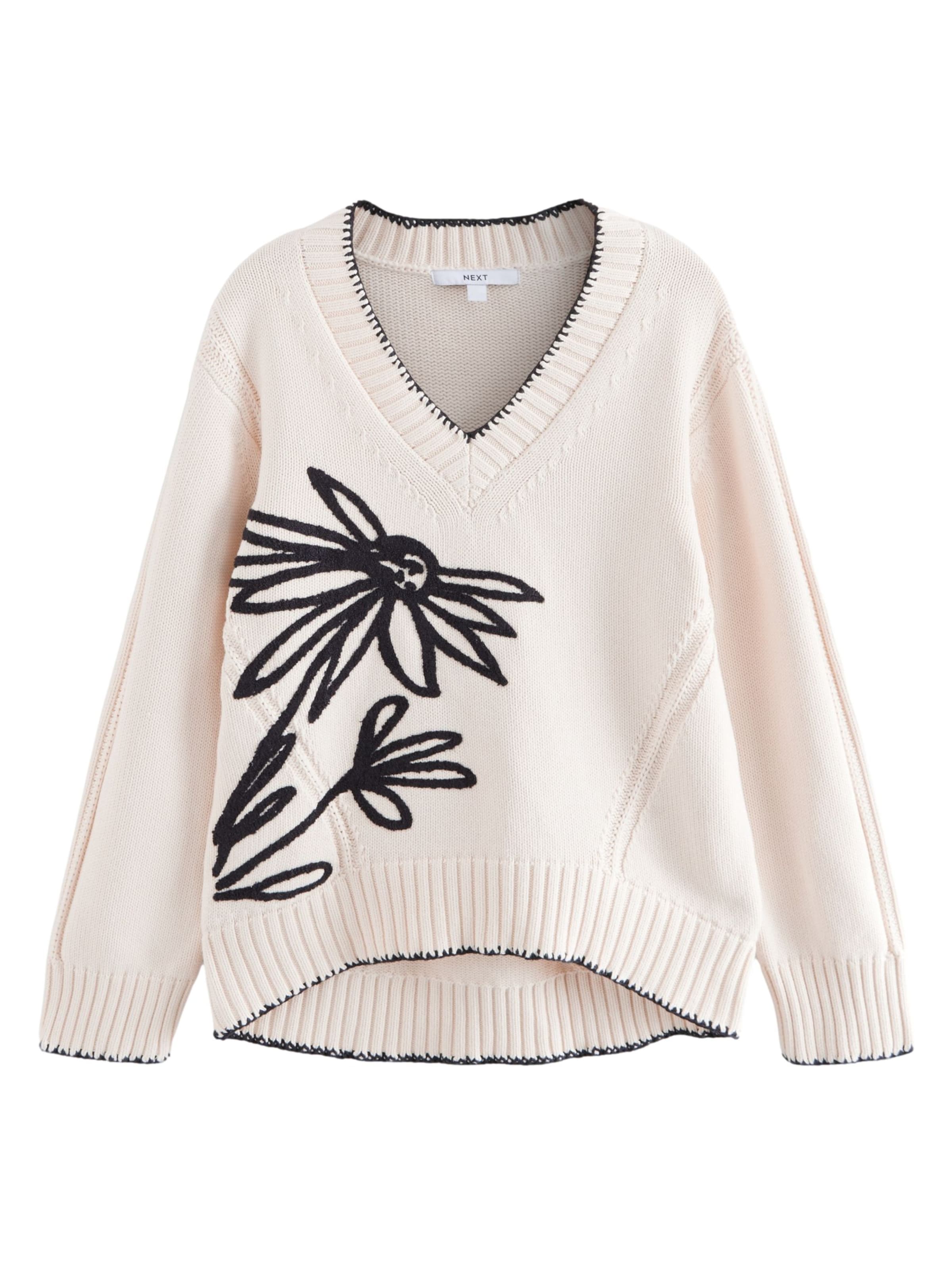 Next Sweter w kolorze biały: przód