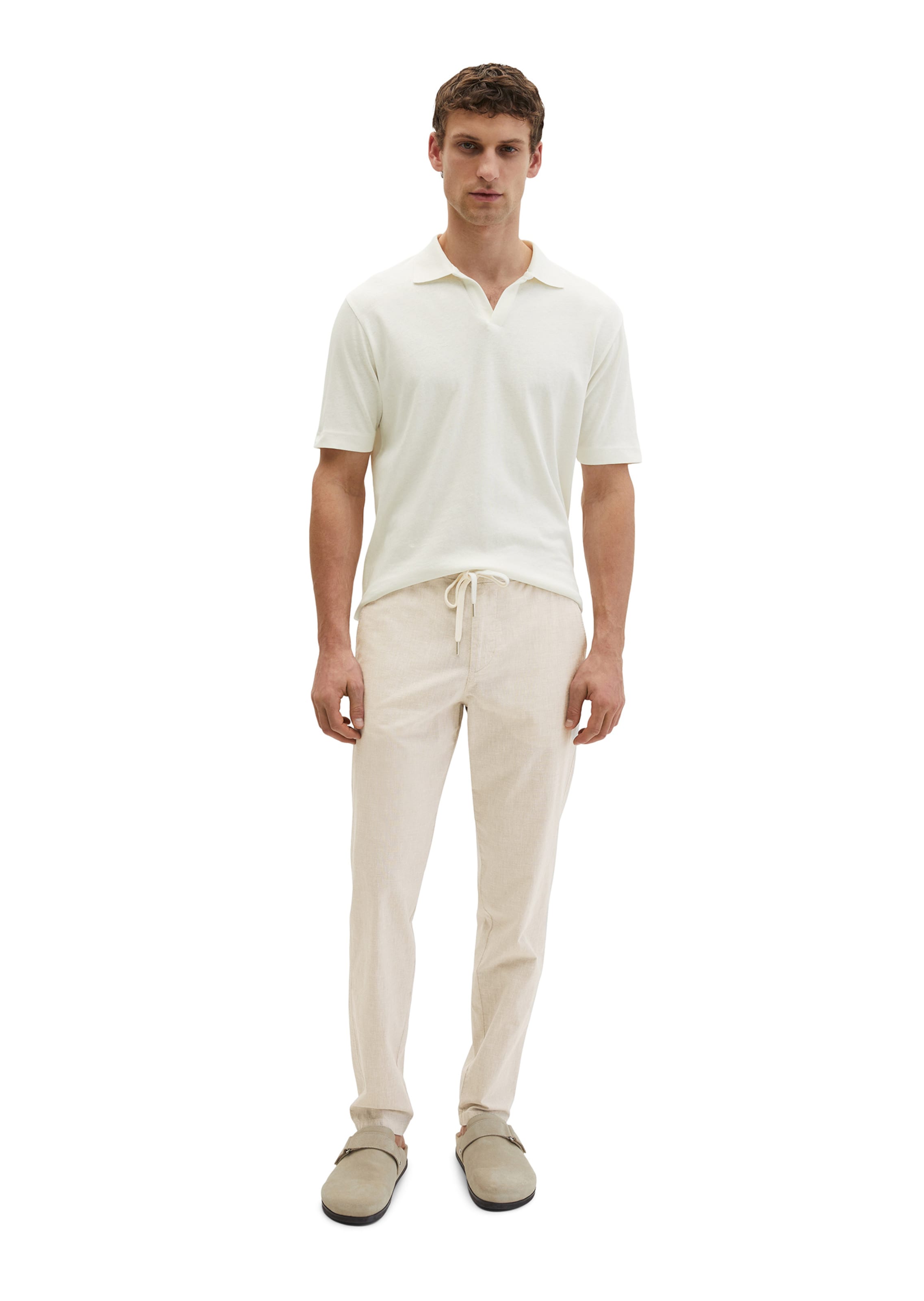 Marc O'Polo Tapered Broek in Beige