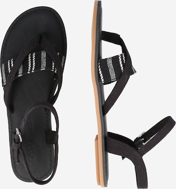 Flip-flops 'LEXIE' de la TOMS pe negru