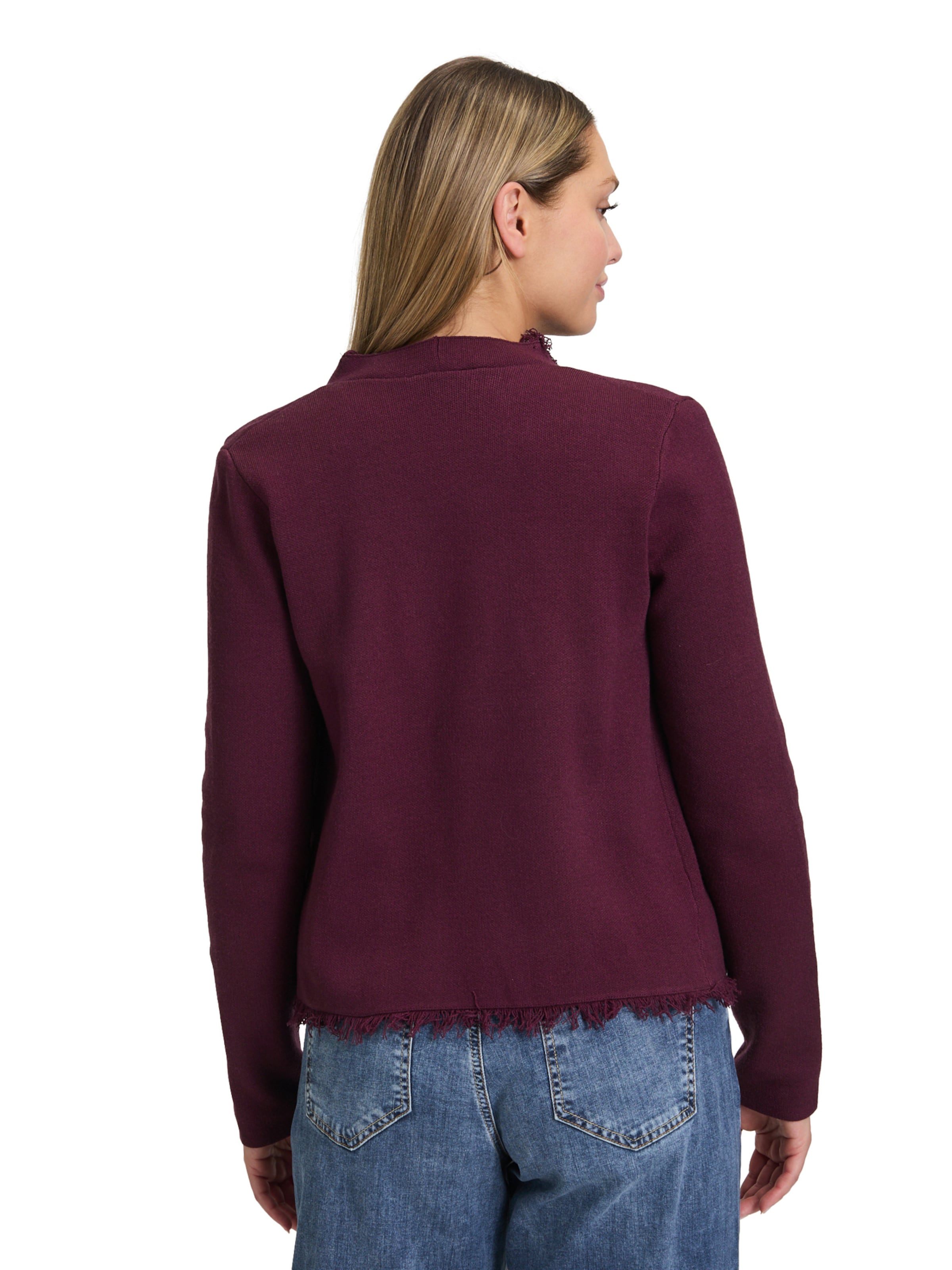 Cartoon Knit cardigan in Purple