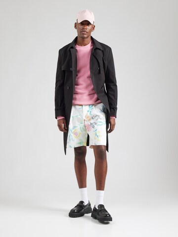 Soulland Loose fit Pleat-front trousers 'MARTY' in White