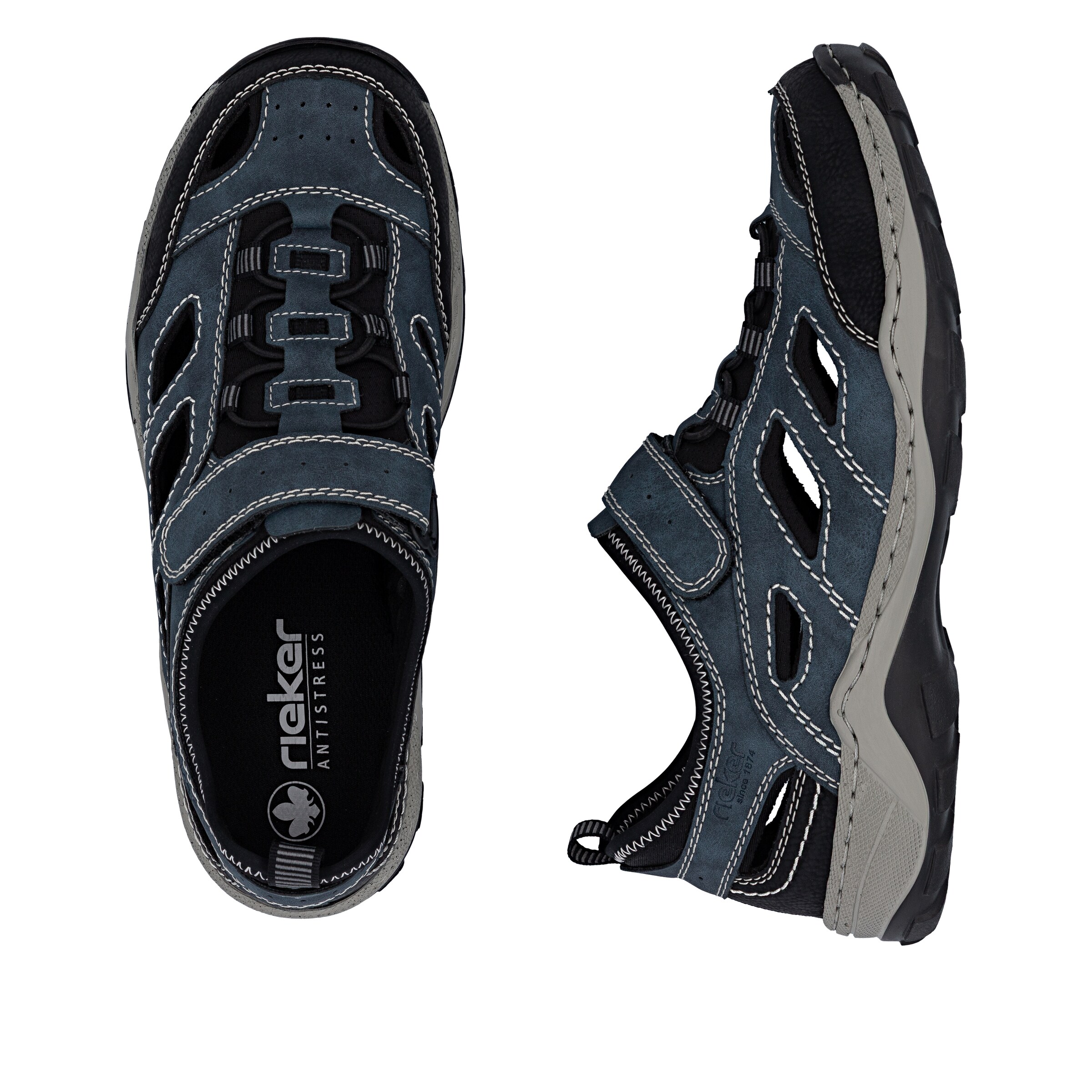 Rieker Hiking Sandals in Blue