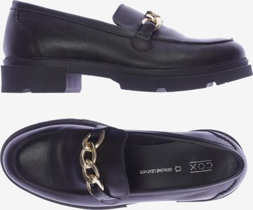 COX Flats & Loafers in 39 in Black: front