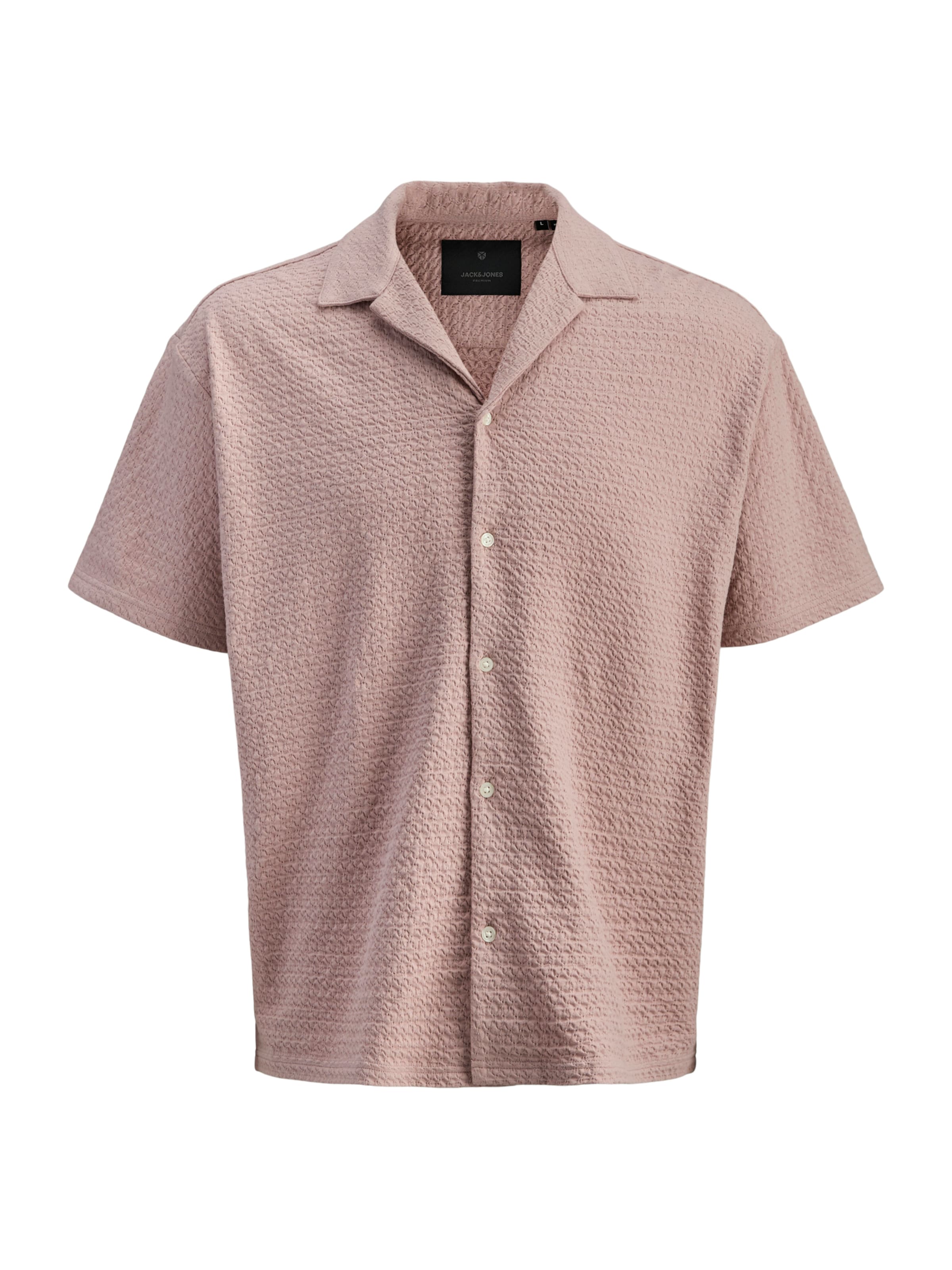 Jack & Jones Plus Рубашка 'JPRBLALEO' в Ярко-розовый: спереди