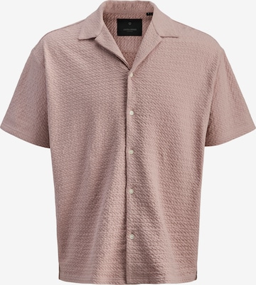 Fit confort Chemise 'JPRBLALEO' Jack & Jones Plus en rose : devant