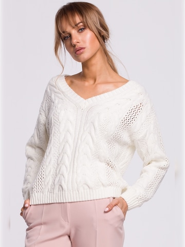 made of emotion - Jersey en beige: frente