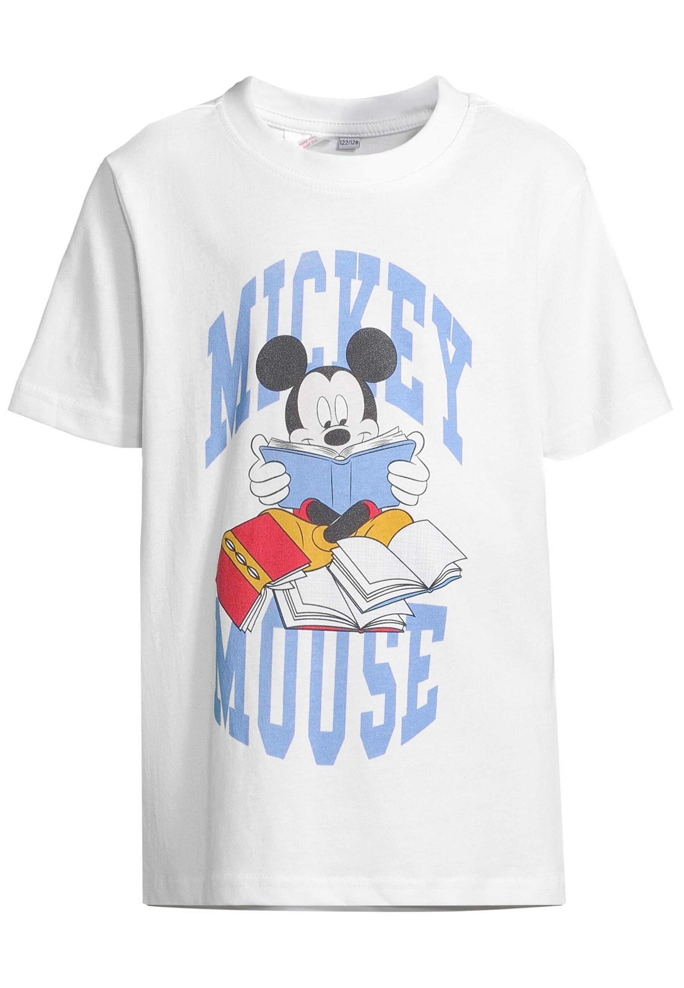T-Shirt 'Mickey Mouse' Mister Tee en noir
