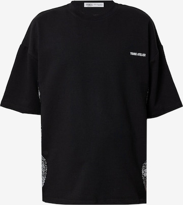 VAMOS CLO Tričko - Čierna: predná strana