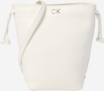 Poche ventrale Calvin Klein en blanc : devant