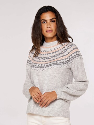 Apricot Sweater in Grey: front