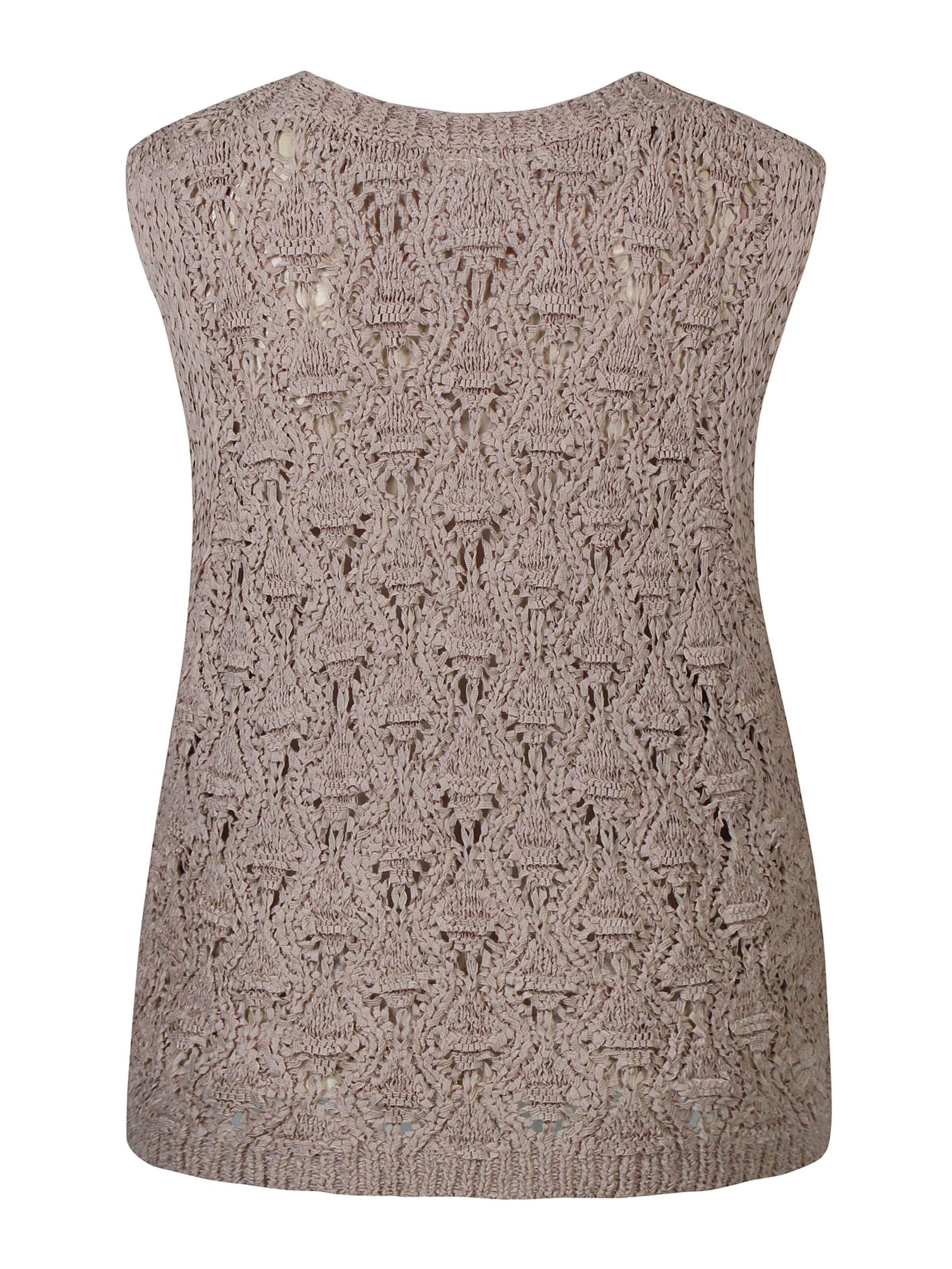 ze-ze Gebreide bodywarmer 'Felina 151' in Beige