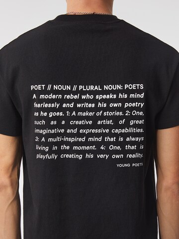 Young Poets Shirt 'Dictionary Daylen' in Zwart