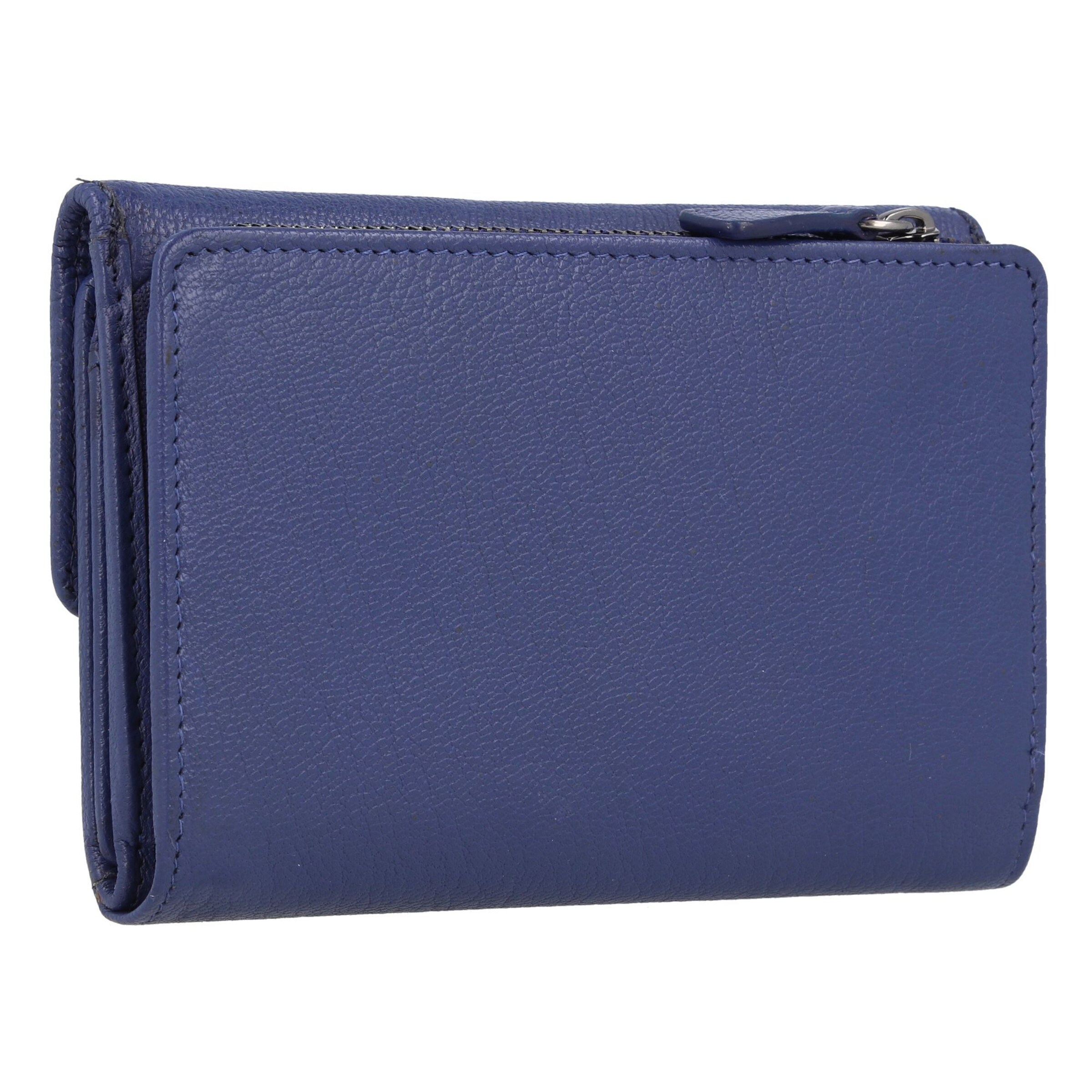 Braun Büffel Wallet 'Anna' in Blue
