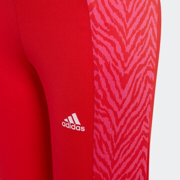 ADIDAS SPORTSWEAR Regular Sports trousers 'Designed 2 Move' in Red