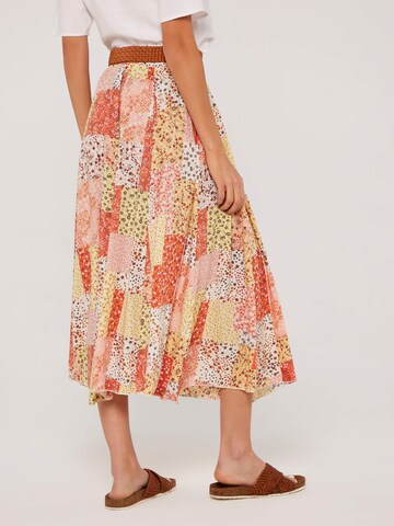 Jupe 'Ditsy Fusion' Apricot en orange