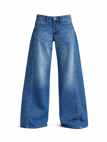 IT'S BASIC Wide leg Jeans 'WIDE MID RISE JEANS' in Blauw: voorkant