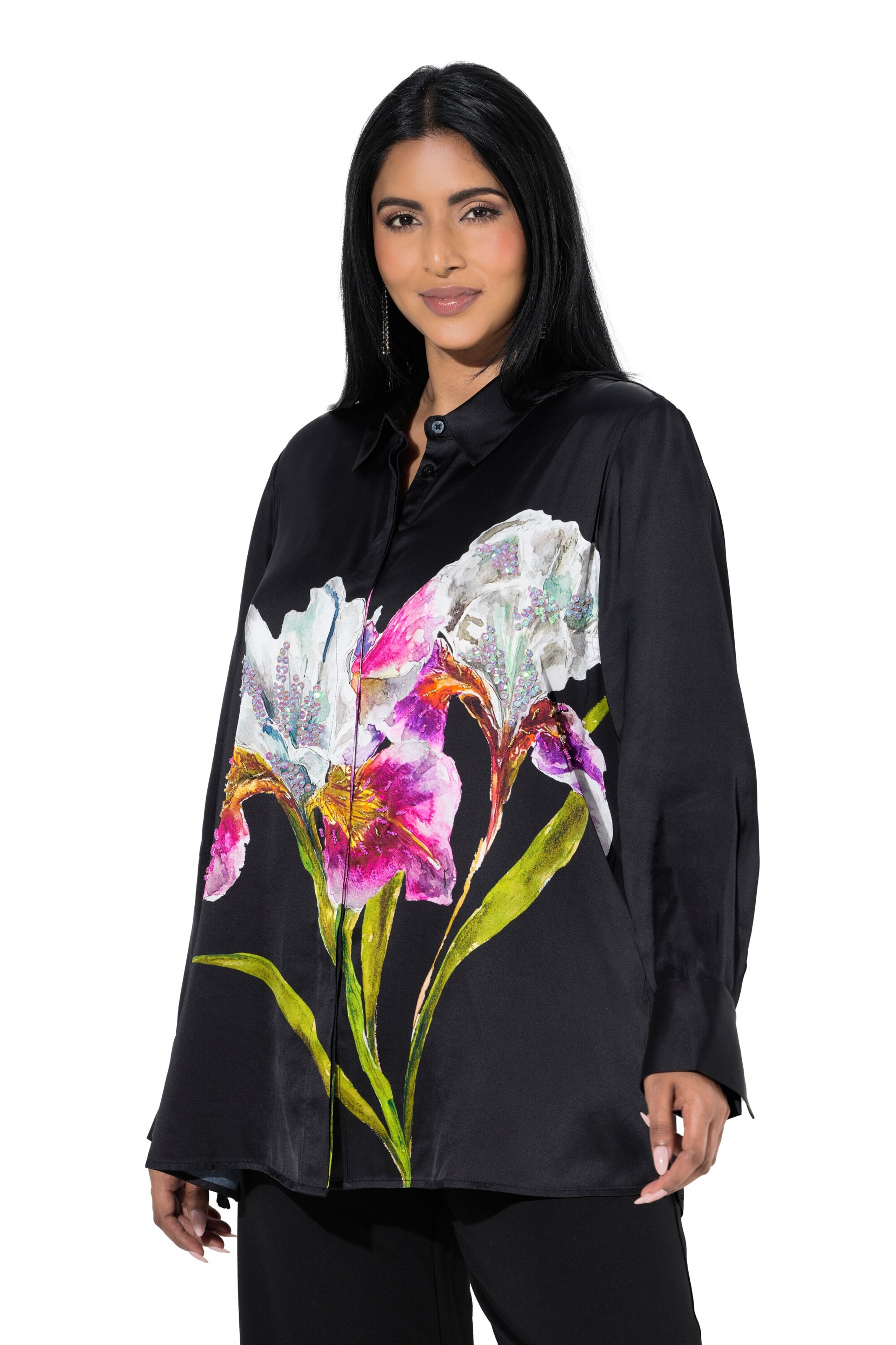 Ulla Popken Blouse in Black: front