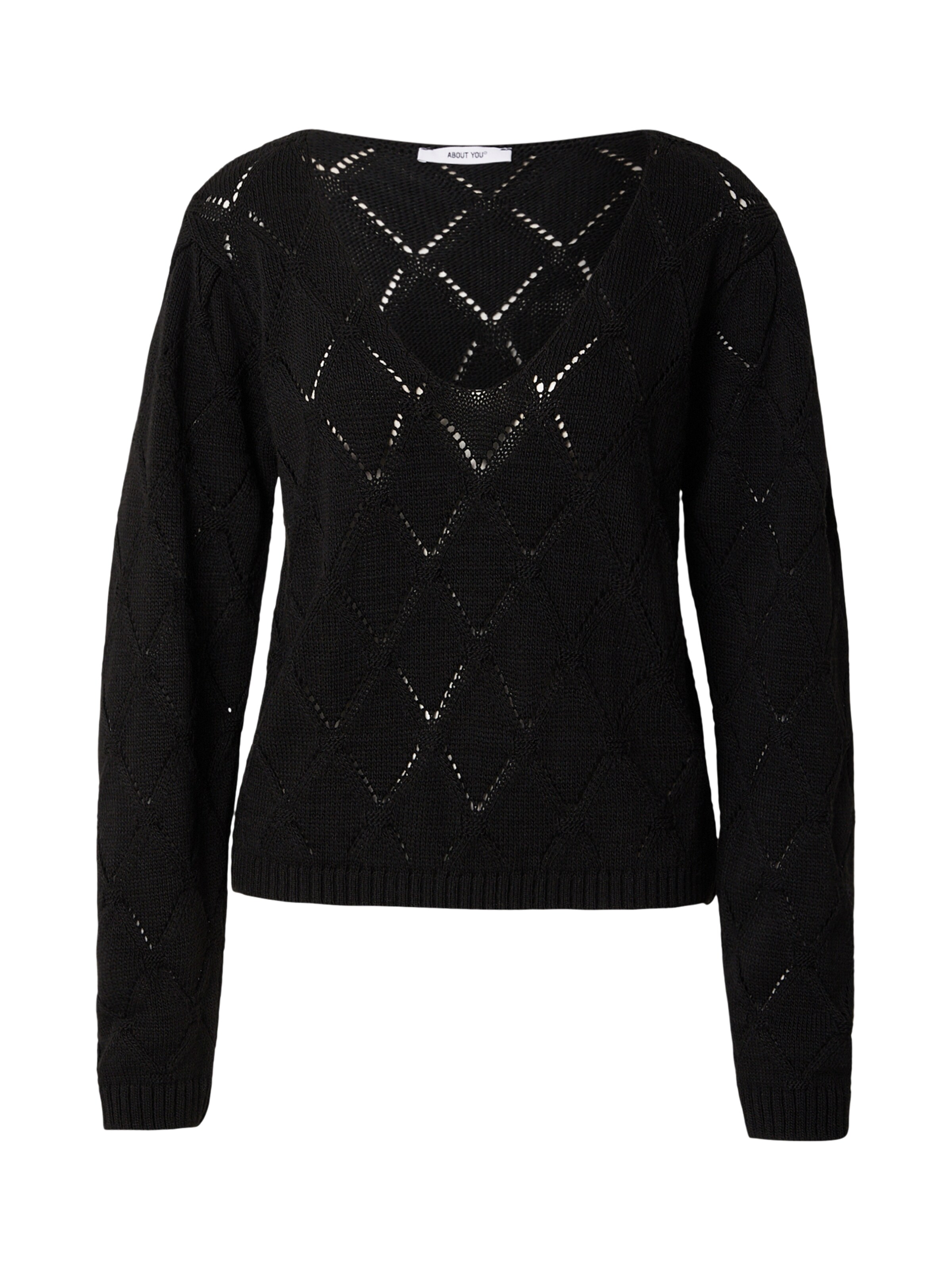 ABOUT YOU Pulóver 'Giona' - fekete: elől