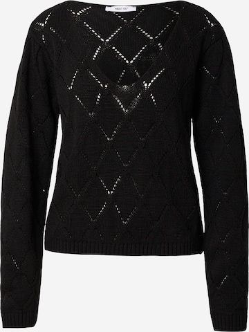 ABOUT YOU Neulepaita 'Giona' värissä musta: etupuoli