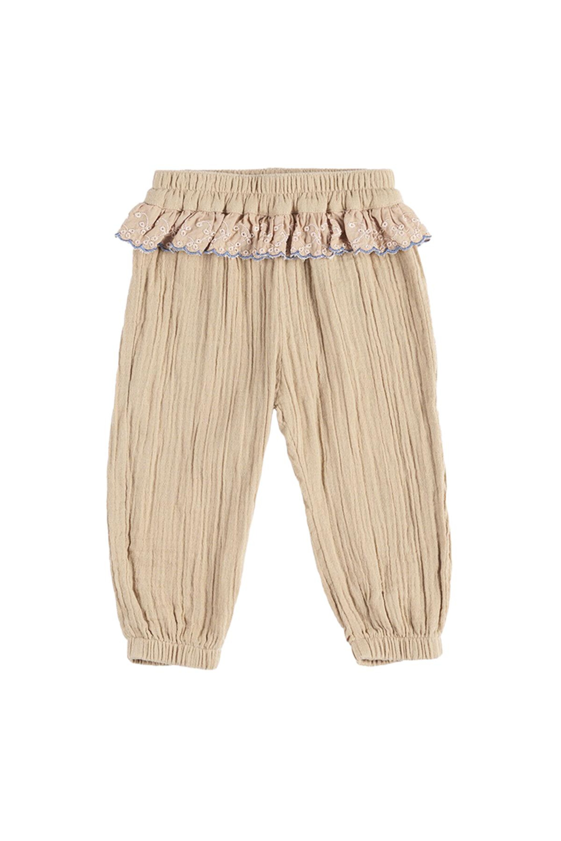 Panço Tapered Trousers in Beige: front