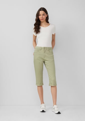 QS Slim fit Trousers 'Catie' in Green