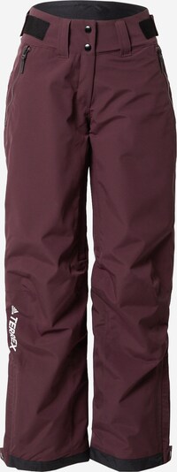 Pantaloni per outdoor ADIDAS TERREX di colore rosso scuro / nero / bianco, Visualizzazione prodotti