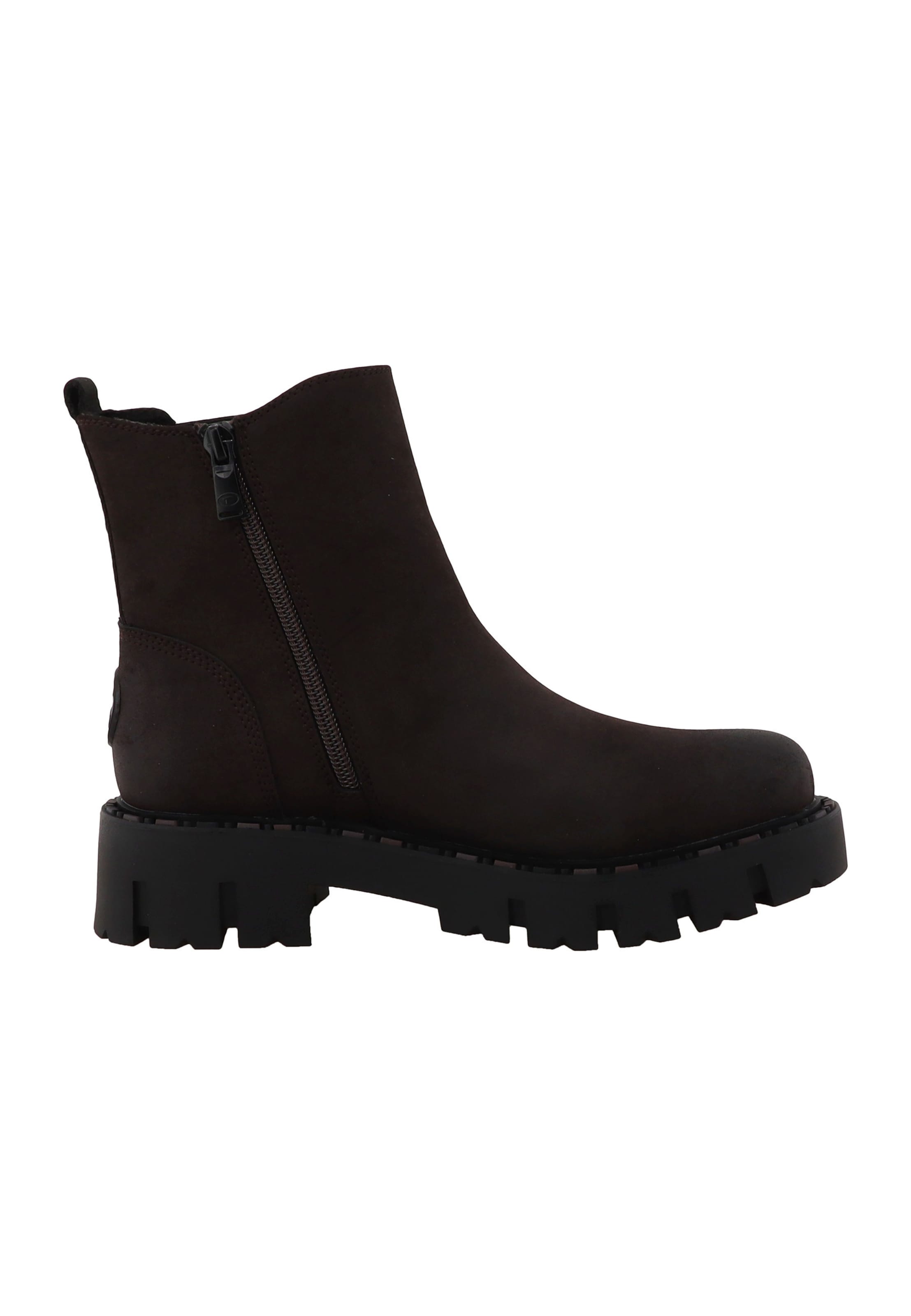 TOM TAILOR Stiefelette in 36 in dunkelbraun, Produktansicht