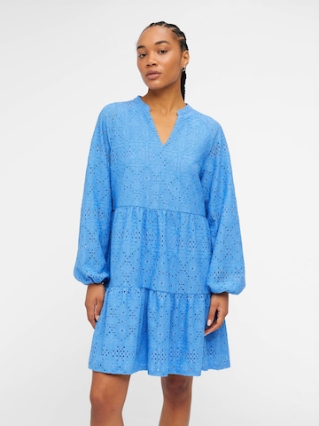 OBJECT Dress 'Broderie' in Blue: front