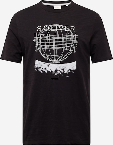 s.Oliver Shirt in Zwart: voorkant