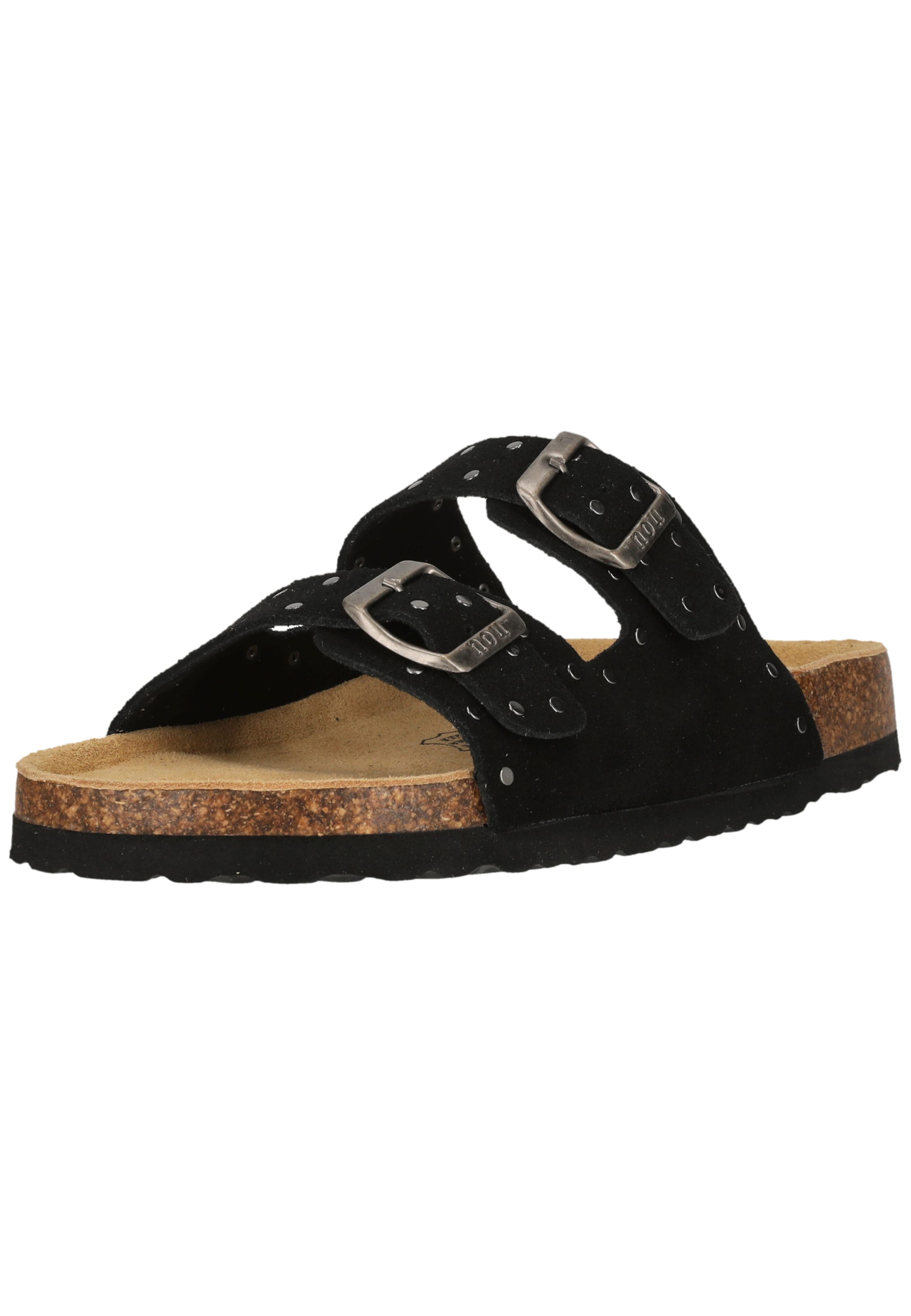 NOU Sandalen 'Cabra' in Schwarz: Vorderseite