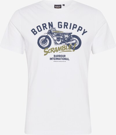 Barbour International Tričko 'Bike' - námornícka modrá / olivová / biela, Produkt