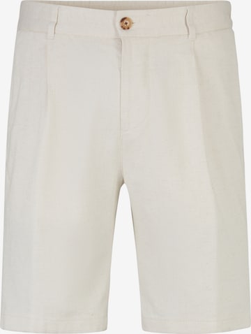 JOOP! Regular Pleat-Front Pants 'Dinghy' in White: front