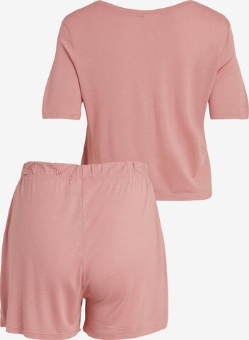 VILA Regular Sweat suit 'Eva' in Pink