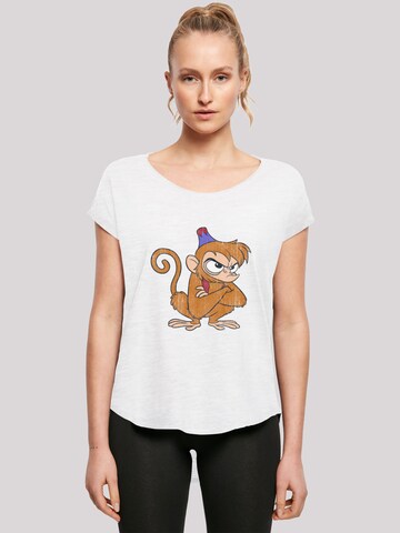 T-shirt 'Disney Aladdin Classic Angry Abu' F4NT4STIC en blanc : devant