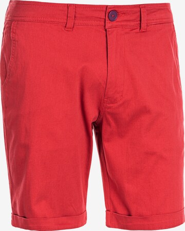 Cruz Regular Chino 'Jerryne' in Rood: voorkant