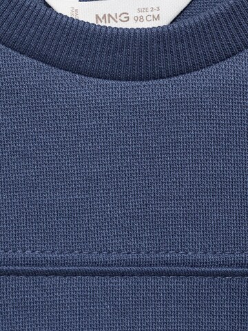 MANGO KIDS Sweatshirt 'PIQUESET' i blå