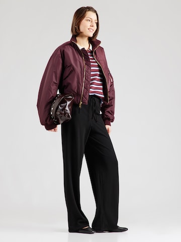 PIECES - Pierna ancha Pantalón 'PCLaya' en negro