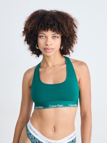 Calvin Klein Underwear Bustier Melltartó - zöld: elől