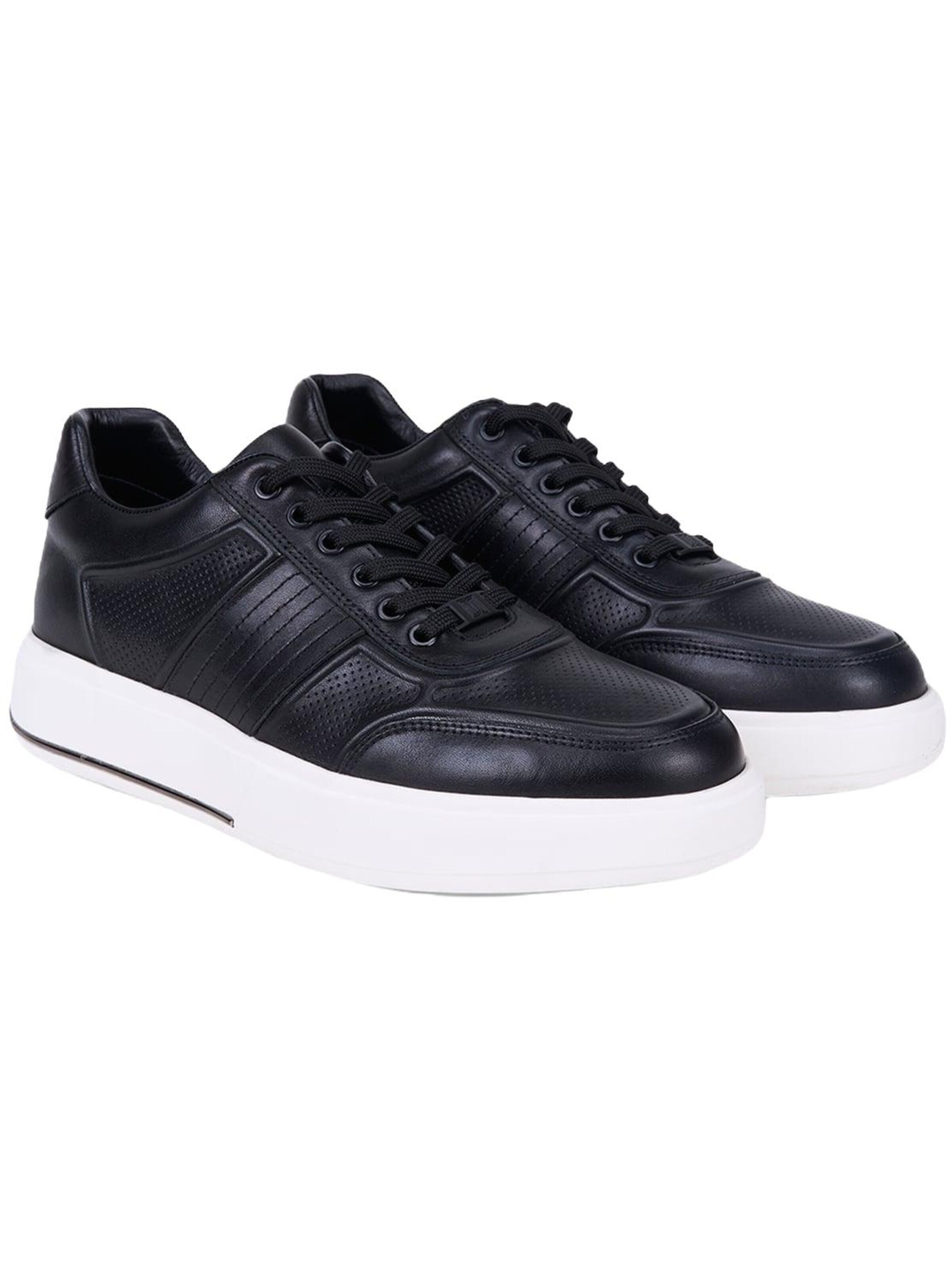 Desa - Zapatillas sin cordones 'Komfort-Sneaker' en negro: frente