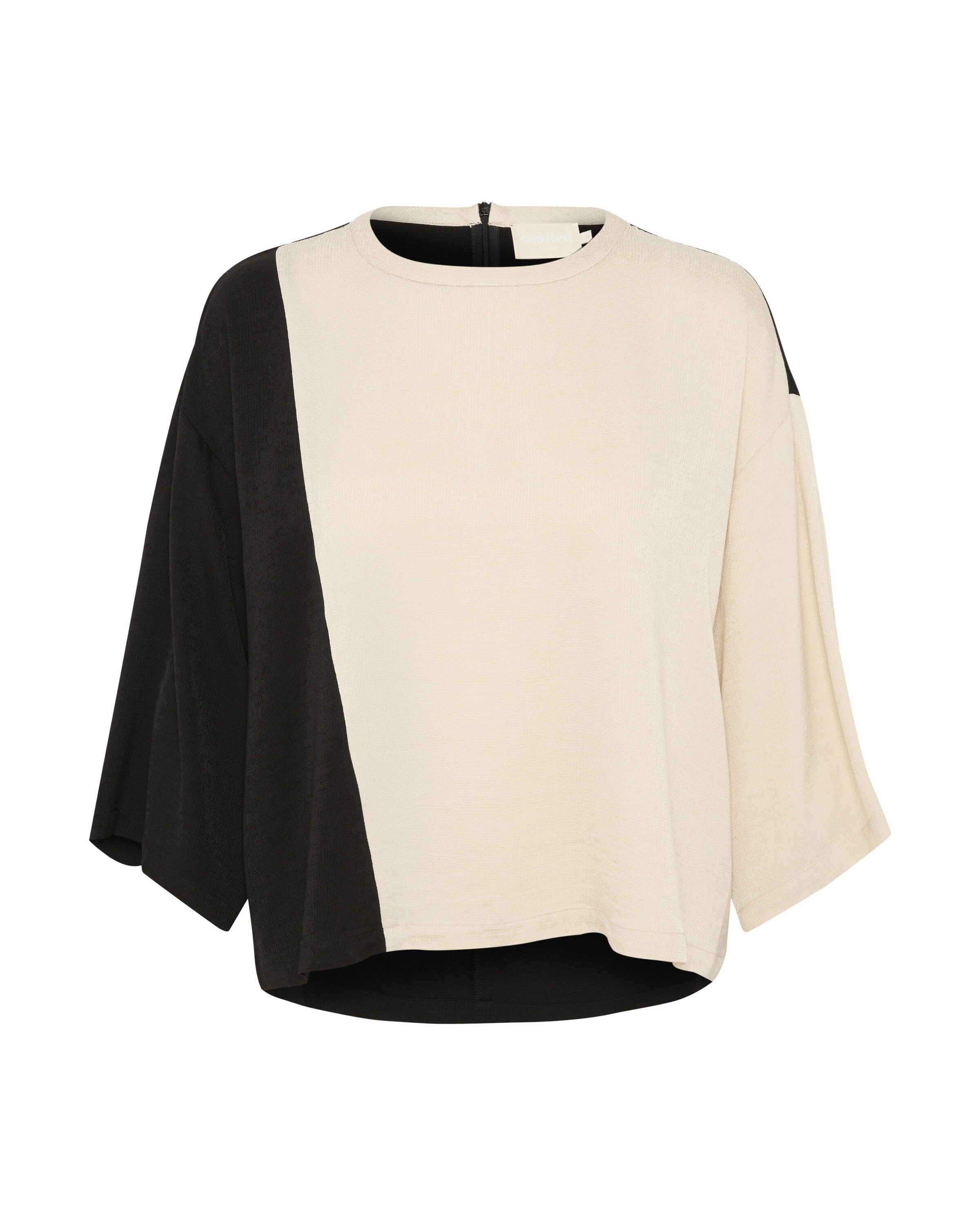 SOAKED IN LUXURY Bluse 'Cevina' in Beige: Vorderseite