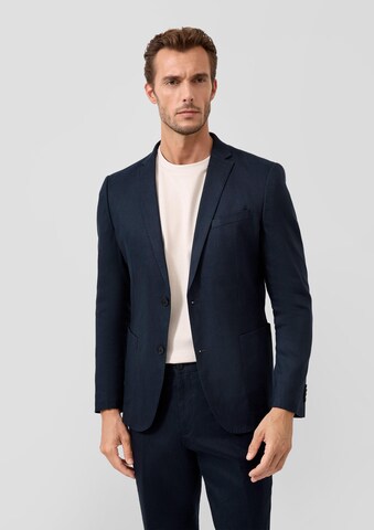 Coupe slim Veste de costume ' S.OPURE ' s.Oliver en bleu : devant